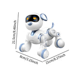 Maxbell Interactive Robotic Pet Kids Birthday Gift Interactive Robotic Toy White Dog