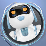 Maxbell Interactive Robotic Pet Kids Birthday Gift Interactive Robotic Toy White Dog