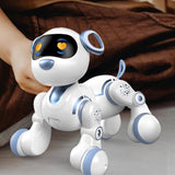 Maxbell Interactive Robotic Pet Kids Birthday Gift Interactive Robotic Toy White Dog