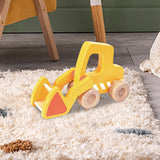 Maxbell Baby Wooden Toy Forklift Sensory Toys Construction Vehicle Baby Push Car Toy