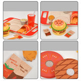 Maxbell Burger Stacking Toy Simulation Kitchen Toy Set for 3 4 5 Years Old Baby Kids