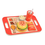 Maxbell Burger Stacking Toy Simulation Kitchen Toy Set for 3 4 5 Years Old Baby Kids