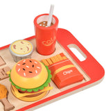 Maxbell Burger Stacking Toy Simulation Kitchen Toy Set for 3 4 5 Years Old Baby Kids