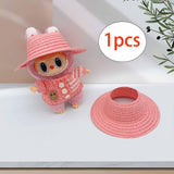 Maxbell Miniature Doll Hat Cute Soft Handmade Doll Accessories for Home Kids Pink