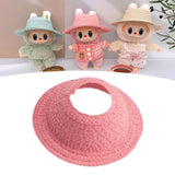Maxbell Miniature Doll Hat Cute Soft Handmade Doll Accessories for Home Kids Pink
