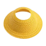 Maxbell Miniature Doll Hat Cute Soft Handmade Doll Accessories for Home Kids Yellow