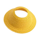 Maxbell Miniature Doll Hat Cute Soft Handmade Doll Accessories for Home Kids Yellow