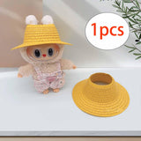Maxbell Miniature Doll Hat Cute Soft Handmade Doll Accessories for Home Kids Yellow
