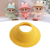 Maxbell Miniature Doll Hat Cute Soft Handmade Doll Accessories for Home Kids Yellow