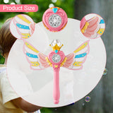 Maxbell Bubble Wand for Kids Supplies Portable Bubble Maker for Party Holiday Indoor Pink