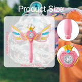 Maxbell Bubble Wand for Kids Supplies Portable Bubble Maker for Party Holiday Indoor Pink