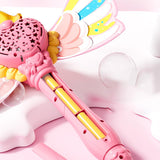 Maxbell Bubble Wand for Kids Supplies Portable Bubble Maker for Party Holiday Indoor Pink