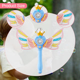 Maxbell Bubble Wand for Kids Supplies Portable Bubble Maker for Party Holiday Indoor Blue