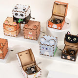 Maxbell Wooden Music Box Collectibles Musical Boxes for Birthday Festival Boys Girls Style A