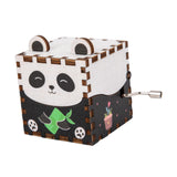 Maxbell Wooden Music Box Collectibles Musical Boxes for Birthday Festival Boys Girls Style C