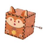 Maxbell Wooden Music Box Collectibles Musical Boxes for Birthday Festival Boys Girls Style E