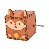 Maxbell Wooden Music Box Collectibles Musical Boxes for Birthday Festival Boys Girls Style E
