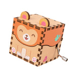 Maxbell Wooden Music Box Collectibles Musical Boxes for Birthday Festival Boys Girls Style H
