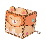 Maxbell Wooden Music Box Collectibles Musical Boxes for Birthday Festival Boys Girls Style H