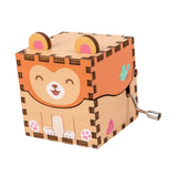Maxbell Wooden Music Box Collectibles Musical Boxes for Birthday Festival Boys Girls Style H