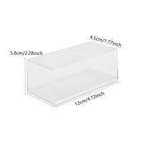 Maxbell Acrylic Display Case Storage for Collectibles Small Toys Mini Action Figures Clear Base