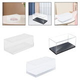 Maxbell Acrylic Display Case Storage for Collectibles Small Toys Mini Action Figures Clear Base