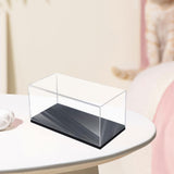 Maxbell Acrylic Display Case Storage for Collectibles Small Toys Mini Action Figures Black Base