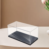 Maxbell Acrylic Display Case Storage for Collectibles Small Toys Mini Action Figures Black Base