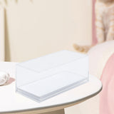 Maxbell Acrylic Display Case Storage for Collectibles Small Toys Mini Action Figures White Base