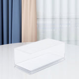 Maxbell Acrylic Display Case Storage for Collectibles Small Toys Mini Action Figures White Base