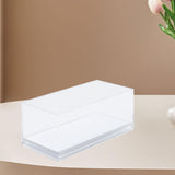 Maxbell Acrylic Display Case Storage for Collectibles Small Toys Mini Action Figures White Base