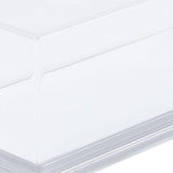 Maxbell Acrylic Display Case Storage for Collectibles Small Toys Mini Action Figures White Base