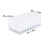 Maxbell Acrylic Display Case Storage for Collectibles Small Toys Mini Action Figures White Base