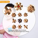 Maxbell Wooden Brain Teaser for Kids & Adults Gifts Development Coffee Table Puzzles Style A
