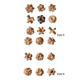 Maxbell Wooden Brain Teaser for Kids & Adults Gifts Development Coffee Table Puzzles Style A