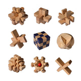 Maxbell Wooden Brain Teaser for Kids & Adults Gifts Development Coffee Table Puzzles Style A
