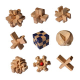 Maxbell Wooden Brain Teaser for Kids & Adults Gifts Development Coffee Table Puzzles Style A