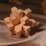 Maxbell Wooden Brain Teaser for Kids & Adults Gifts Development Coffee Table Puzzles Style A