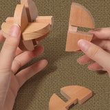 Maxbell Wooden Brain Teaser for Kids & Adults Gifts Development Coffee Table Puzzles Style A