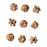 Maxbell Wooden Brain Teaser for Kids & Adults Gifts Development Coffee Table Puzzles Style B