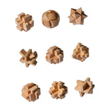 Maxbell Wooden Brain Teaser for Kids & Adults Gifts Development Coffee Table Puzzles Style B