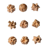 Maxbell Wooden Brain Teaser for Kids & Adults Gifts Development Coffee Table Puzzles Style B