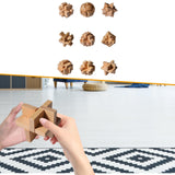 Maxbell Wooden Brain Teaser for Kids & Adults Gifts Development Coffee Table Puzzles Style B