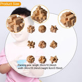 Maxbell Wooden Brain Teaser for Kids & Adults Gifts Development Coffee Table Puzzles Style B