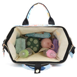 Maxbell Diaper Bag Backpack Stylish Insulated Bottle Bag Organizer for Women Holiday Black