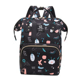 Maxbell Diaper Bag Backpack Stylish Insulated Bottle Bag Organizer for Women Holiday Black