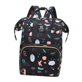 Maxbell Diaper Bag Backpack Stylish Insulated Bottle Bag Organizer for Women Holiday Black