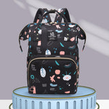 Maxbell Diaper Bag Backpack Stylish Insulated Bottle Bag Organizer for Women Holiday Black