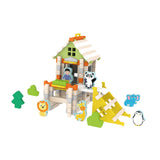 Maxbell Wooden House DIY Building Blocks Set Engineering Learning Toy Zoo