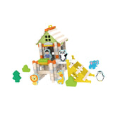 Maxbell Wooden House DIY Building Blocks Set Engineering Learning Toy Zoo